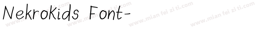 NekroKids Font字体转换